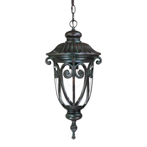 Naples 1-Light Marbelized Mahogany Hanging Light - 808230005907