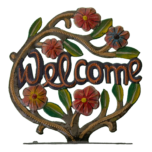 Freestanding Painted Welcome Tree - 695924867534