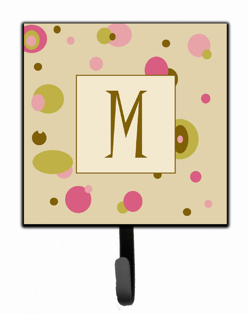 Letter Initial Monogram - Tan Dots Leash or Key Holder - 615872514410