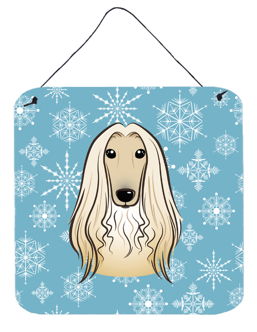 Snowflake Design with Dog Art Wall or Door Hanging Prints - 638508109644