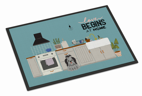 Dog Kitchen Scene Indoor or Outdoor Mat - 194030347867