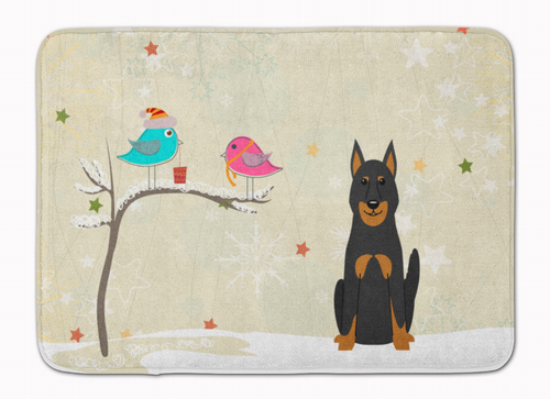 Christmas Presents Between Friends Dog Art Machine Washable Memory Foam Mat - 638508639547