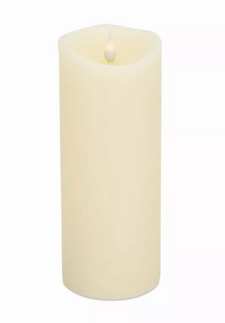 Simplux LED Designer Candle with Remote 3.5"Dx9.25"H Wax/Plastic - 746427653077