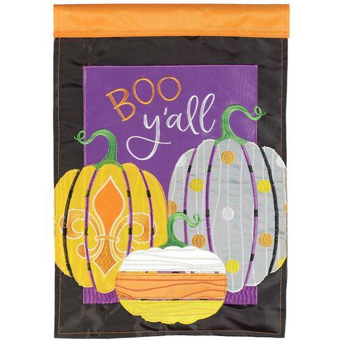 Boo Y'All Pumpkins Fld Flag Poly Garden - 603799593663