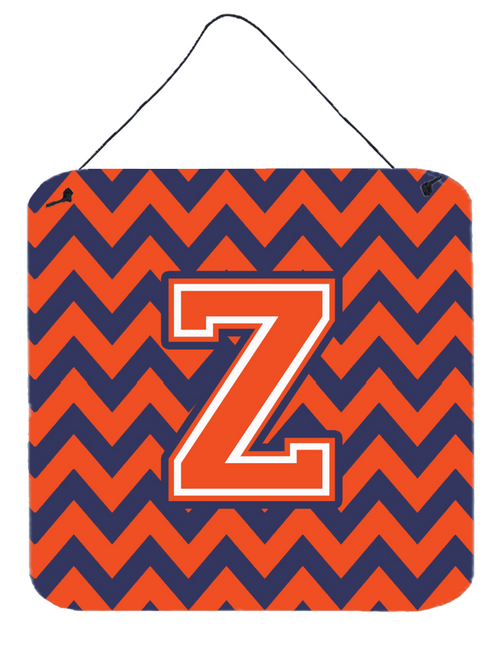 Monogram Letter Chevron Wall or Door Hanging Prints - 638508294852