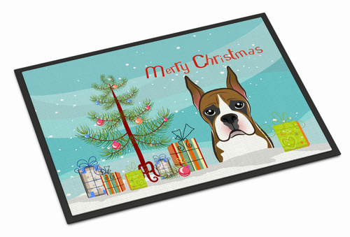 Christmas Tree Dog Art Indoor or Outdoor Mat - 638508146984