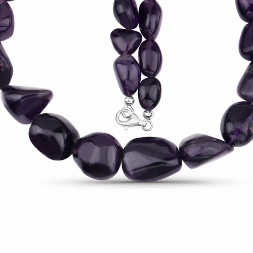 450 Carat Amethyst .925 Sterling Silver Necklace - 681541604744