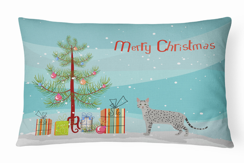 Cat Art/Merry Christmas Canvas Fabric Decorative Pillow - 194030397381