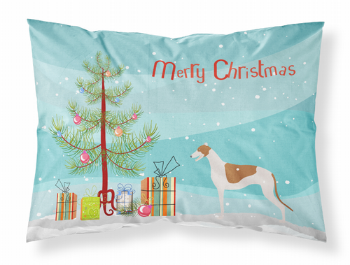 Merry Christmas Tree With Dog Fabric Standard Pillowcase - 638508477828