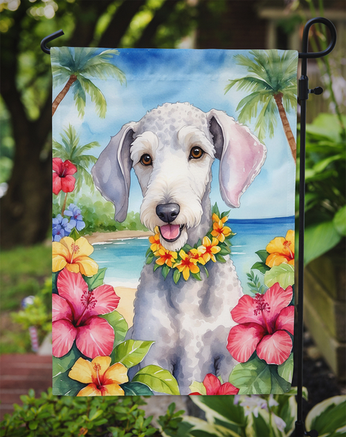 Bedlington Terrier Luau Garden Flag - 194030968840