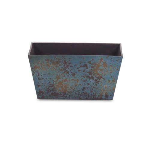 8" Blue Recycled Plastic Indoor Outdoor Rectangular Planter Box - 608219058548 8" Blue Recycled Plastic Indoor Outdoor Rectangular Planter Box - 608219058548