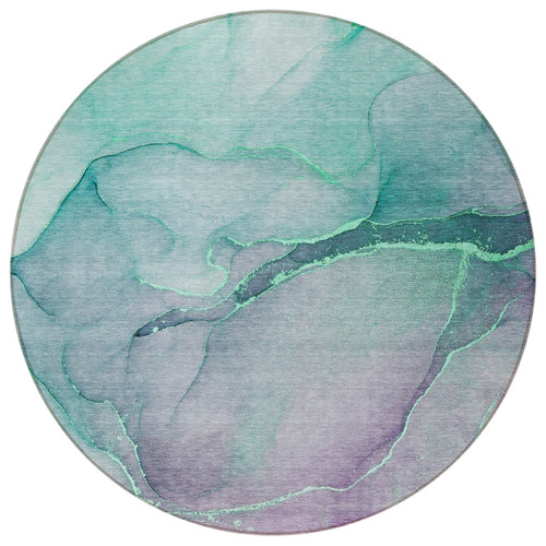 8' Round Green Round Abstract Washable Non Skid Indoor Outdoor Area Rug 8' Round Green Round Abstract Washable Non Skid Indoor Outdoor Area Rug