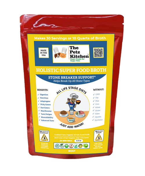 Super Food Broth Stone Breaker Support* The Petz Kitchen Dogs & Cats