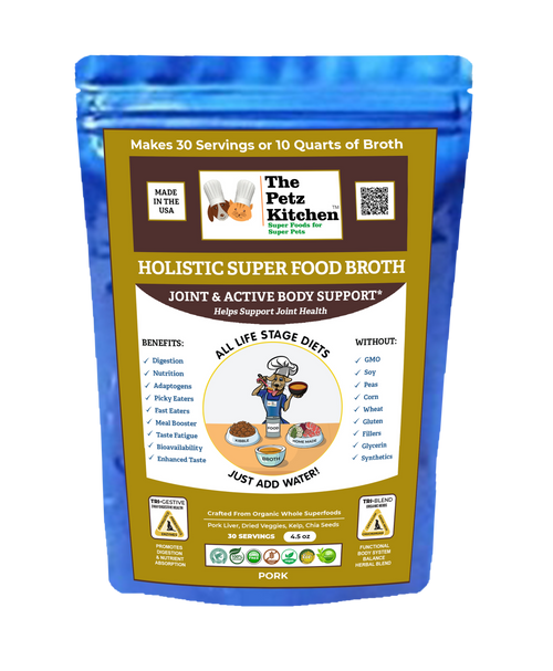 Super Food Broth Joint & Active Body Support* The Petz Kitchen Dogs & Cats*