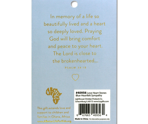 Heart Stone Card Heartfelt Sympathy