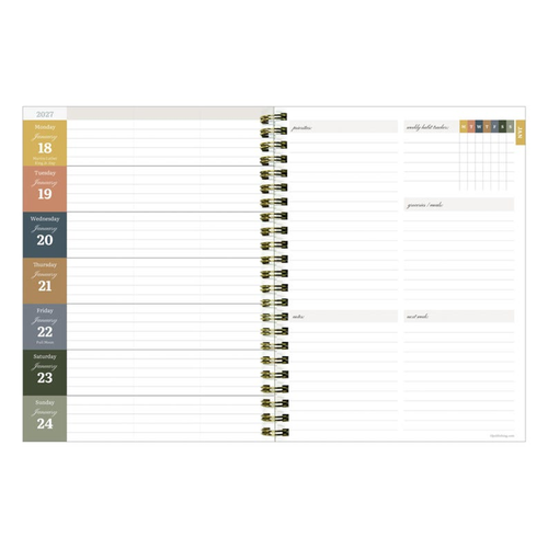 2027 Garden Bouquet Medium Weekly Monthly Planner