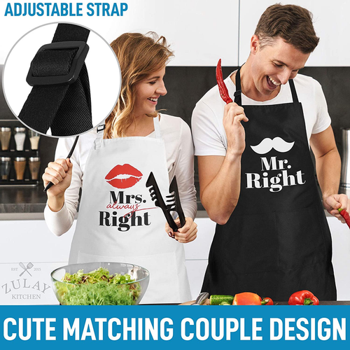 Funny Aprons for Men, Women & Couples
