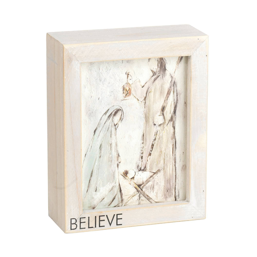 Christmas Tabeltop Holy Family Believe
