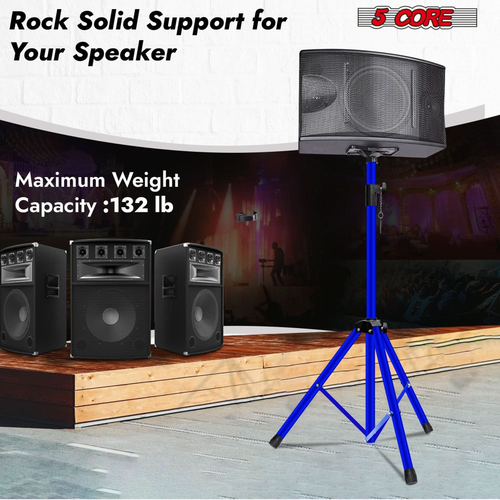 Speaker Stand Tripod Tall Adjustable 72 Inch DJ Pole Mount Studio Monitor Stands 