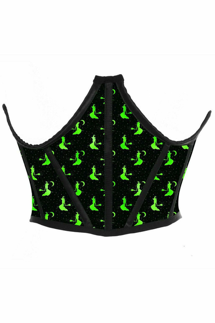 Lavish Witches Satin Open Cup Waist Cincher