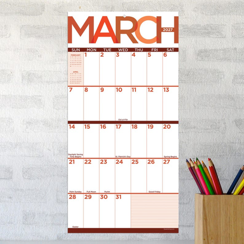 2027 Big Print Mini Calendar