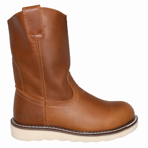 Men's 8" Side Zipper Composite Toe Pull On Wellington