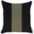 18" X 18" Black And Yellow Houndstooth Zippered Handmade Polyester Throw Pillow Cover - 606114452423