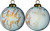 White and Gold Child of God Hand Painted Mouth Blown Glass Ornament - 606114637974