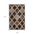 7' X 9' Chocolate Quatrefoil Power Loom Distressed Stain Resistant Area Rug - 606114076261