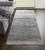 8' Taupe Silver And Tan Abstract Power Loom Runner Rug - 606114133759