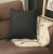 Black Modern Textured Throw Pillow - 808230078154