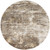 8' Tan Ivory And Brown Round Abstract Area Rug - 606114138730