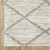 6' X 9' Ivory And Grey Geometric Shag Power Loom Stain Resistant Area Rug - 606114613886