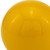 Set of 2 Yellow Enameled Aluminum Spheres - 606114642435