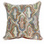 18" X 18" Beige And Brown Zippered 100% Cotton Throw Pillow With Embroidery - 606114685227