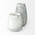 12" Gray and White Marble Design Glass Vase - 808230001824