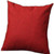 18" X 18" Red Solid Color Zippered Handmade Polyester Throw Pillow Cover - 606114085102