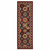 2' X 6' Red Blue Brown And Beige Oriental Power Loom Stain Resistant Runner Rug With Fringe - 606114603931