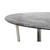 Black on Stainless Faux Marble Round Coffee Table - 808230088757 - 808230088757