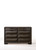 59" X 17" X 37" Espresso Rubber Wood Dresser - 614486161812