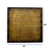 Raw Wood Look Gold Finish Square Wall Art Medium - 689805006396