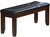 48" X 17" X 20" Black And Espresso Elegant Bench - 689211811492