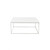 White and Chrome High Gloss Square Coffee Table - 808230088634 - 808230088634