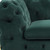 50" Green Tufted Velvet And Gold Solid Color Lounge Chair - 606114123514