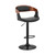 Black Modern Upholstered &amp;amp; Black Base Bar Stool - 606114632597