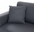 Dark Gray Italian Leather Modular L Shaped Two Piece Corner Sectional - 606114151616