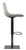 40" White Faux Leather And Stainless Steel Swivel Adjustable Height Bar Chair With Footrest - 606114086819