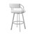 26" Timeless White Faux Leather Bar Stool - 606114633716