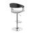 Gray Modern Upholstered &amp;amp; Chrome Base Bar Stool - 606114632610