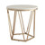 23" Champagne Manufactured Wood And Iron Round End Table - 808230107991